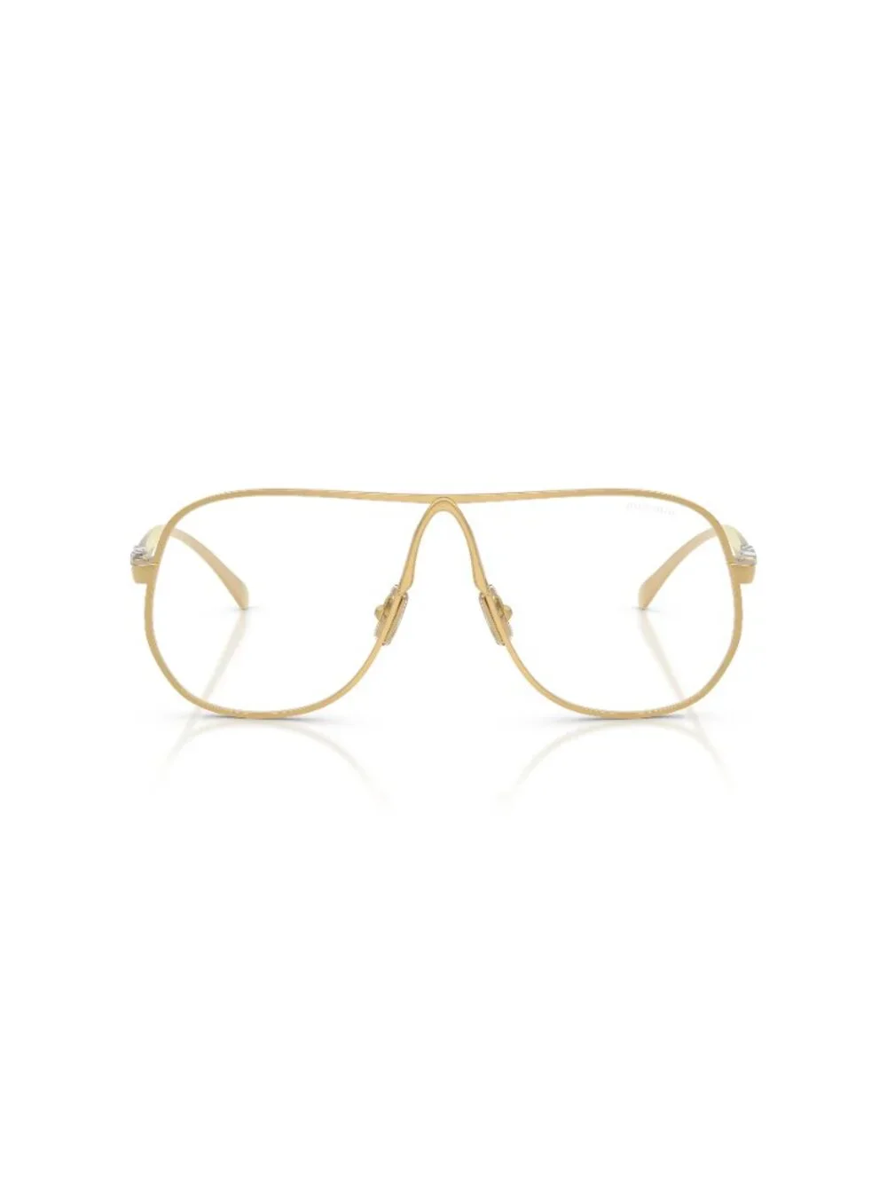 New Miu Miu Women's Sunglasses Gold Metal Frame MU A56S 5AK08N 65